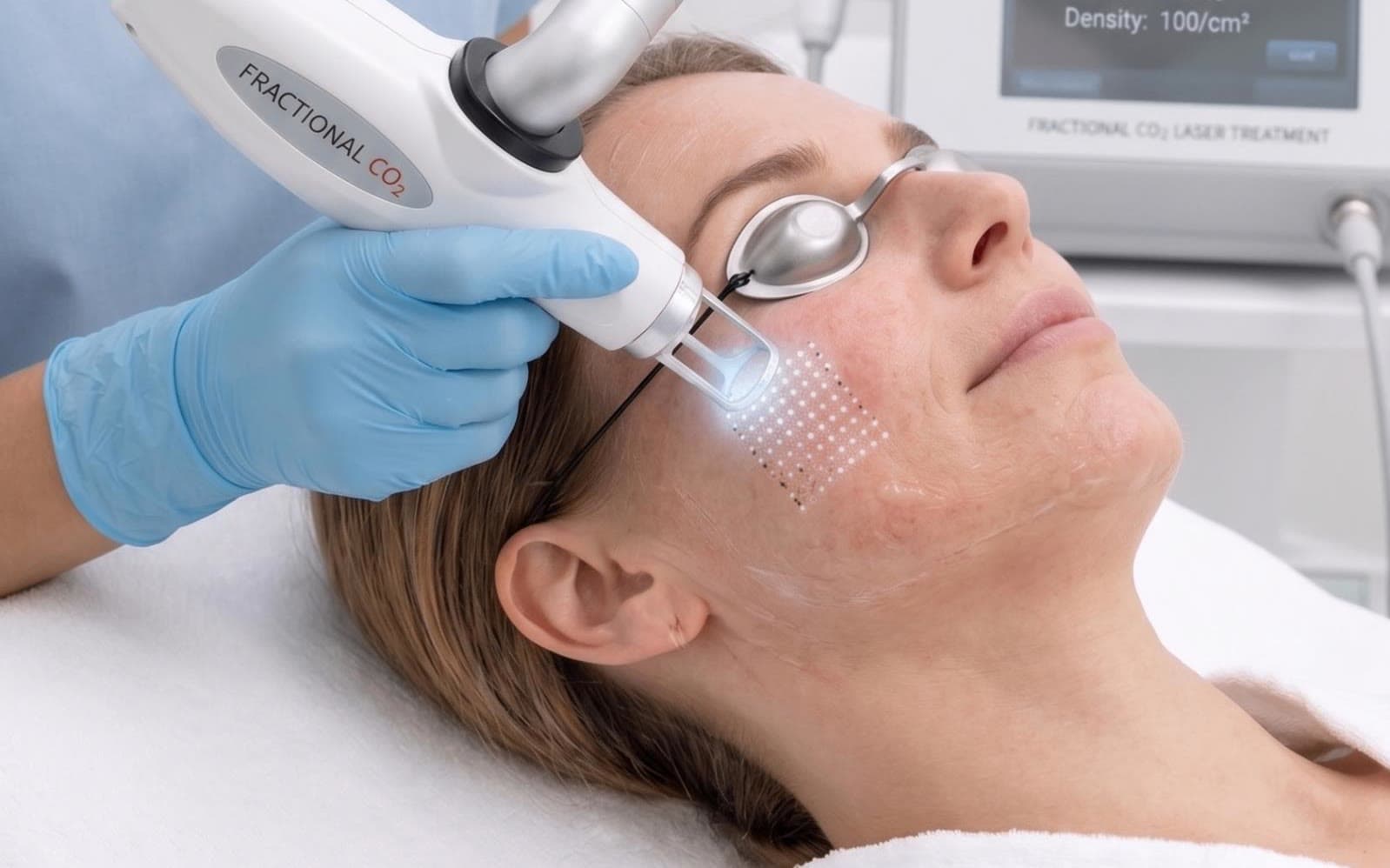 Clinical photograph showing co2 laser