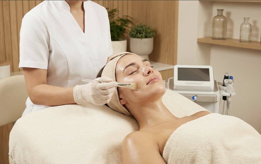 Clinical photograph showing skin rejuvenation